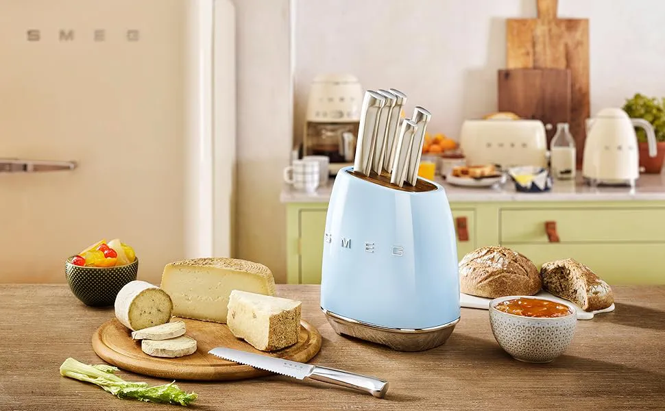 ست چاقو اسمگ رنگ آبی پاستیلی مدل KBSF01