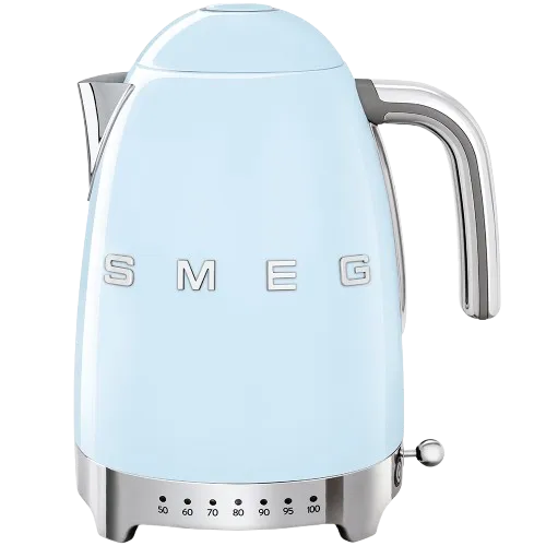 کتری برقی درجه دار اسمگ رنگ آبی پاستیلی مدل KLF04