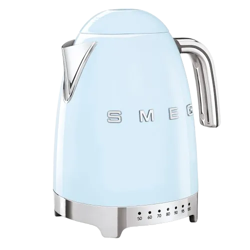 کتری برقی درجه دار اسمگ رنگ آبی پاستیلی مدل KLF04