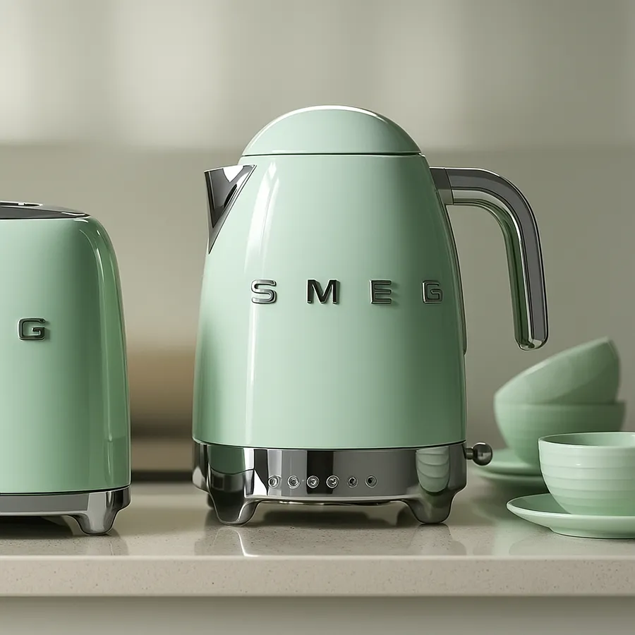 کتری برقی درجه دار اسمگ رنگ سبز پاستیلی مدل KLF04