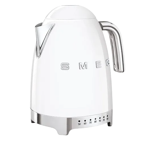 کتری برقی درجه دار اسمگ رنگ سفید مدل KLF04