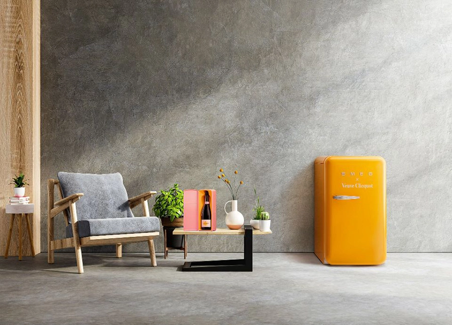 یخچال Veuve Clicquot؛ همکاری اسمگ و برند مشهور فرانسوی