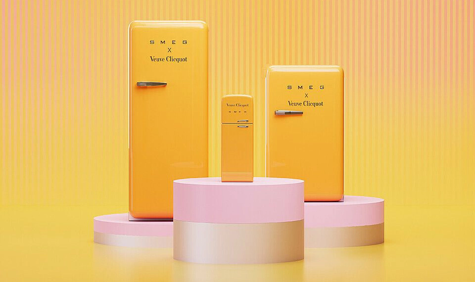 یخچال Veuve Clicquot؛ همکاری اسمگ و برند مشهور فرانسوی